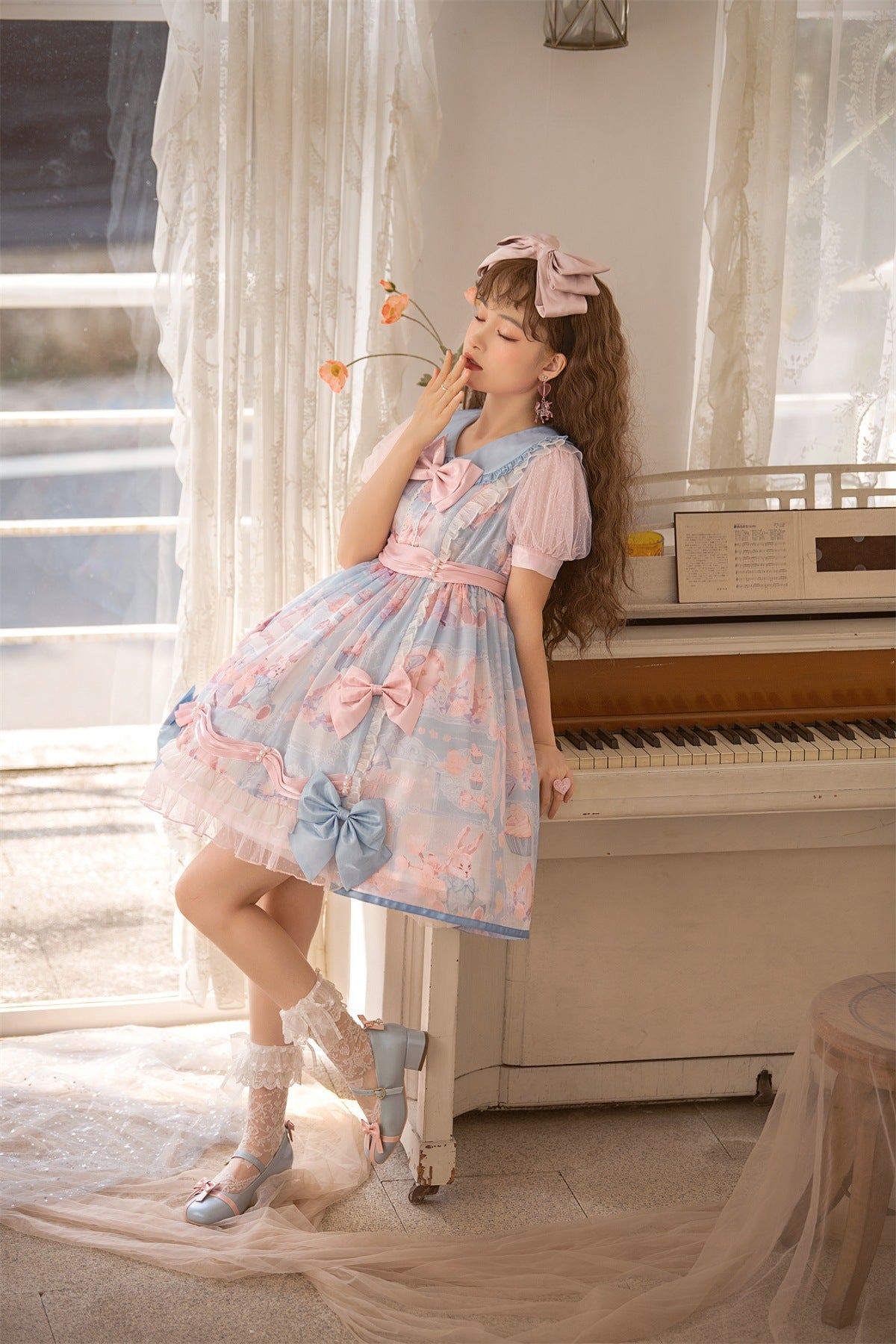 OP♥ Ready to Ship♥Rabbit Candy Wrapper ♥Sweet Lolita Dress