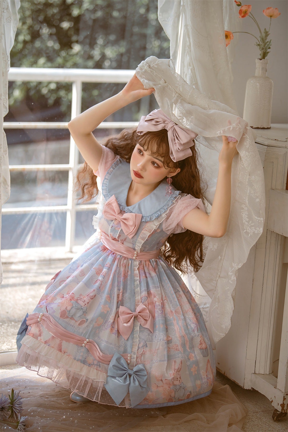 OP♥ Ready to Ship♥Rabbit Candy Wrapper ♥Sweet Lolita Dress