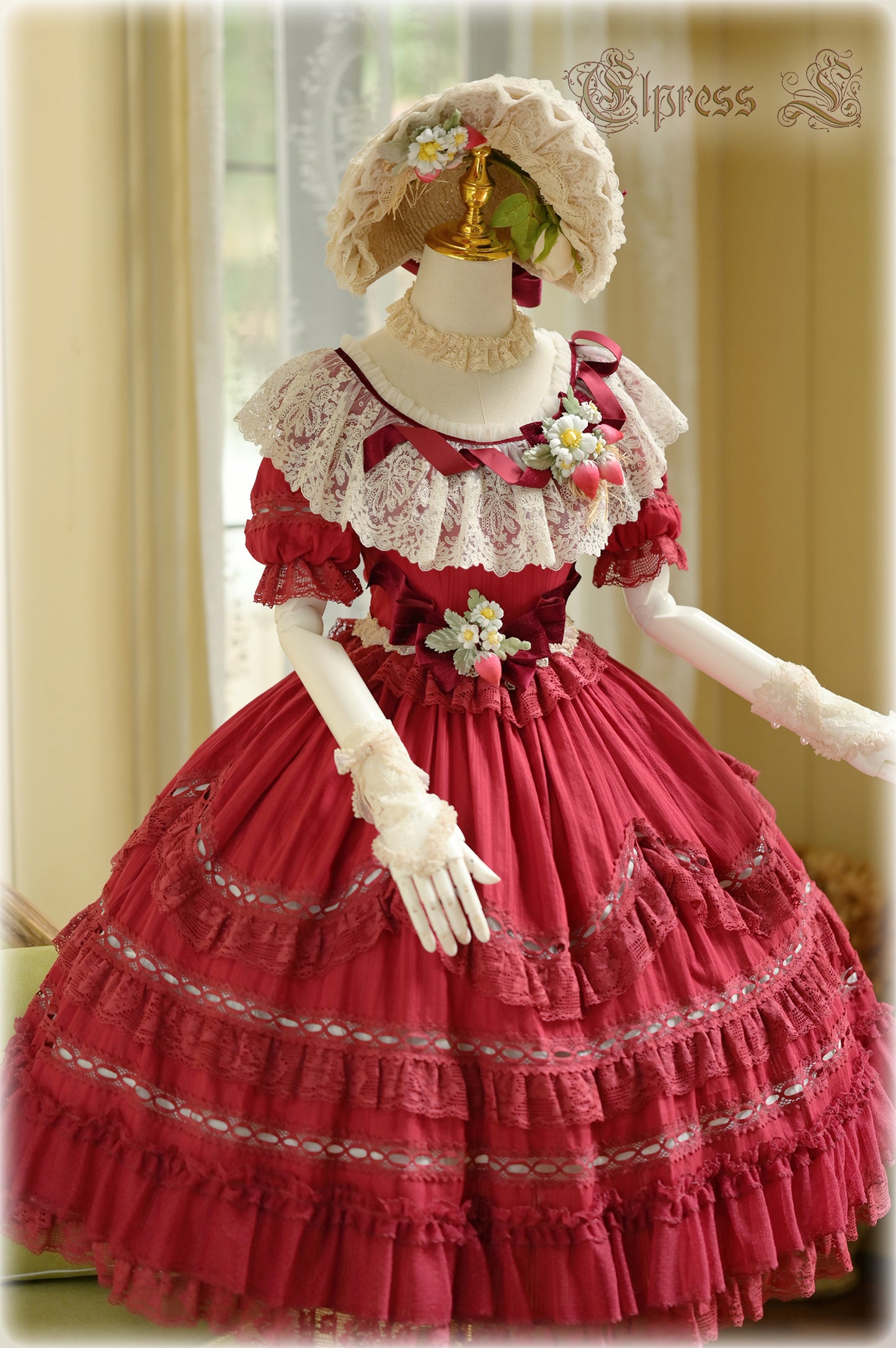 OP Dress Full Set♥Pre-order 3 months♥ Xingxiang Red Color ♥Sweet Lolita Dress
