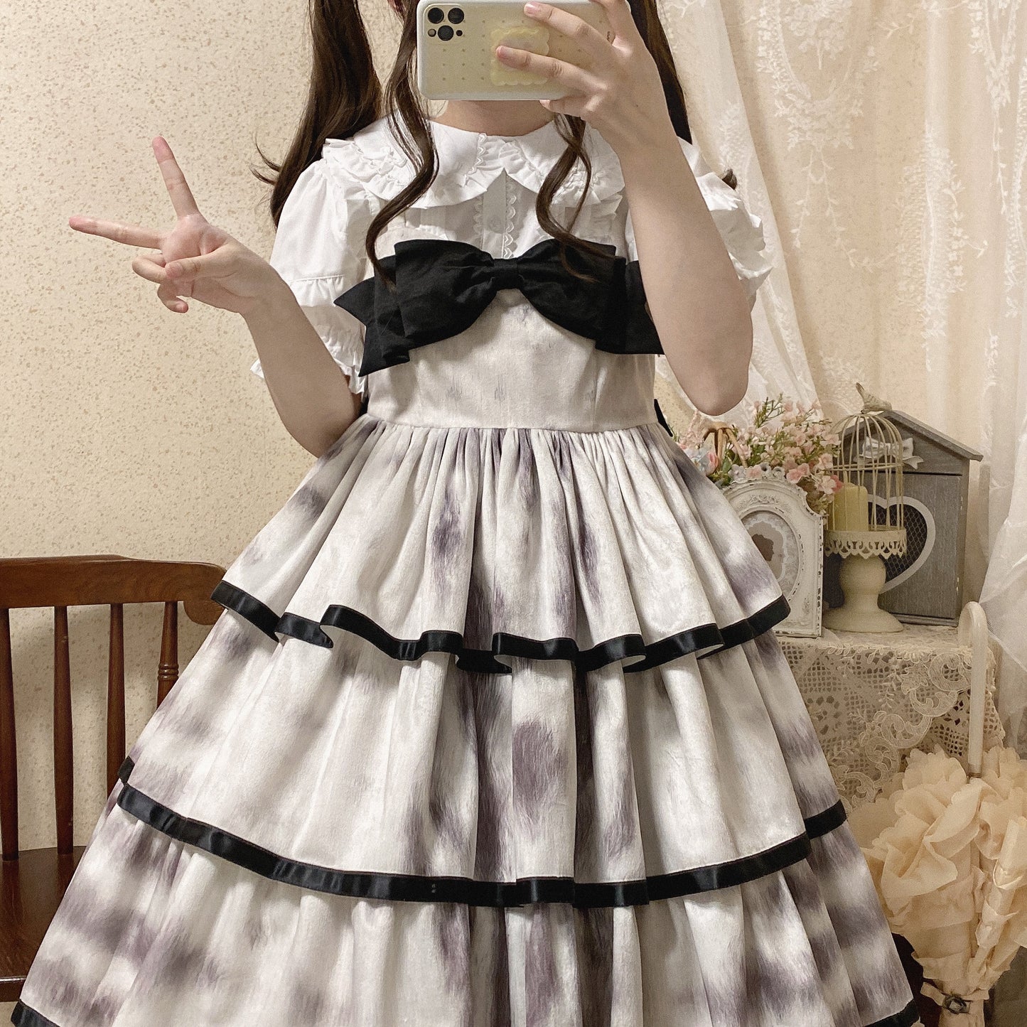 8 Clours Sweet Bubble Sleeve Blouse By Mist Studio