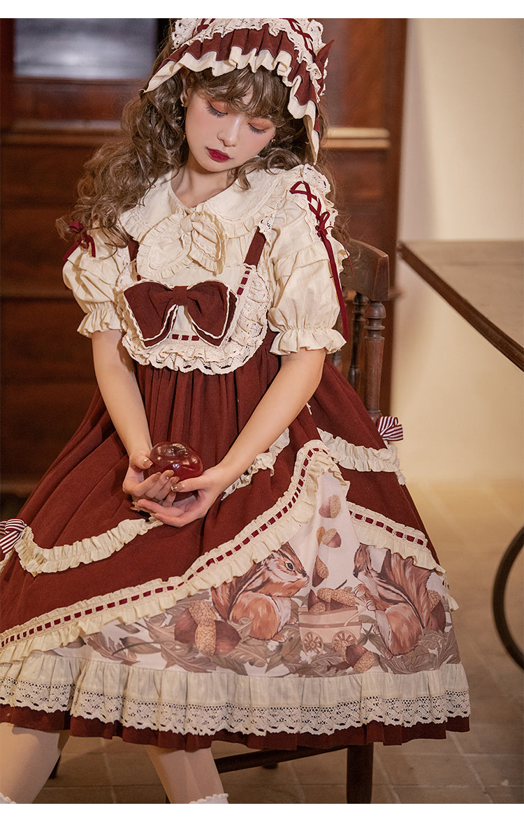 JSK & Blouse ♥Ready to Ship♥Little Acorn♥Sweet Lolita JSK Dress