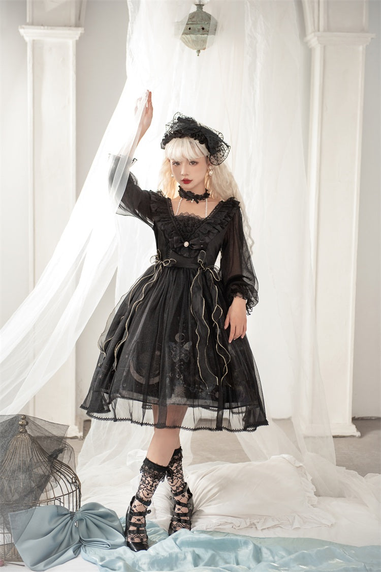 OP♥Ready to Ship♥Planet Butterfly♥Sweet Lolita Dress