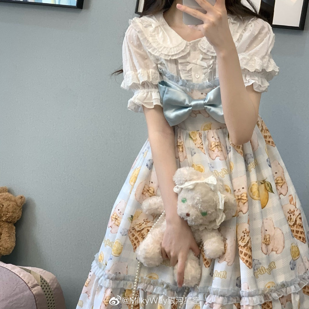 Peter Pan Collar Lolita Dress Blouse