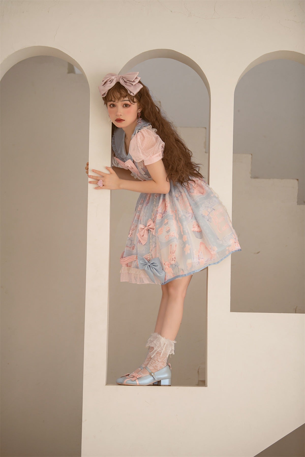 OP♥ Ready to Ship♥Rabbit Candy Wrapper ♥Sweet Lolita Dress