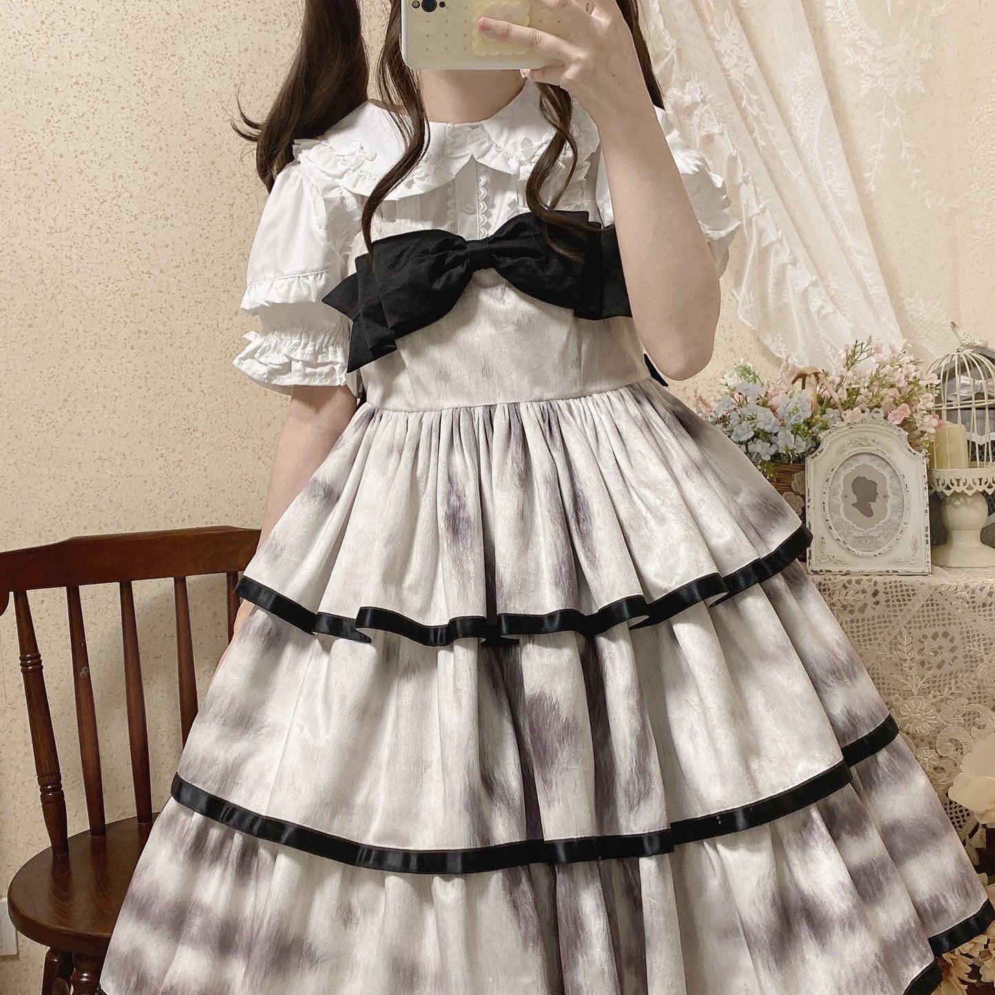 8 Clours Sweet Bubble Sleeve Blouse By Mist Studio