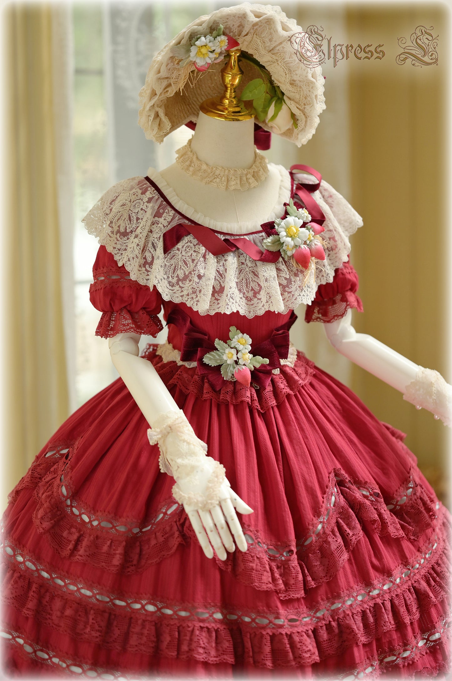 OP Dress Full Set♥Pre-order 3 months♥ Xingxiang Red Color ♥Sweet Lolita Dress