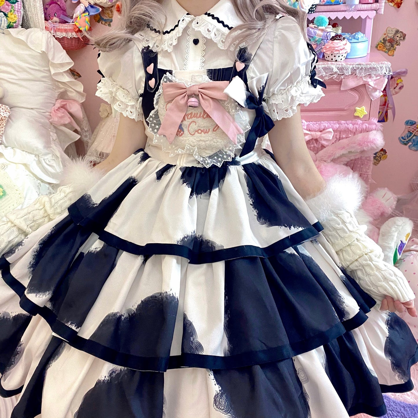 JSK Dress♥Pre-order 3 weeks♥ Strawberry Cow♥Sweet Lolita Dress