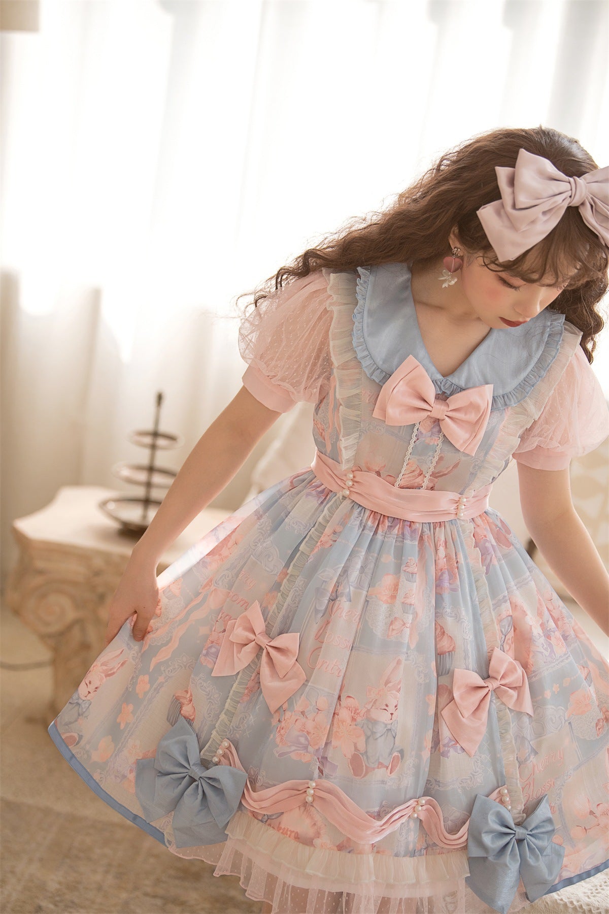 OP♥ Ready to Ship♥Rabbit Candy Wrapper ♥Sweet Lolita Dress