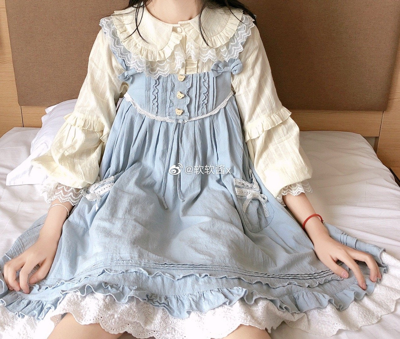 Blouse ♥pre-order 2 weeks♥Cream Sweetheart♥ Sweet Lolita