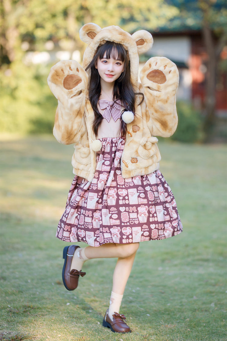 Winter Coats♥Ready to Ship♥Lying Bear♥Sweet Lolita