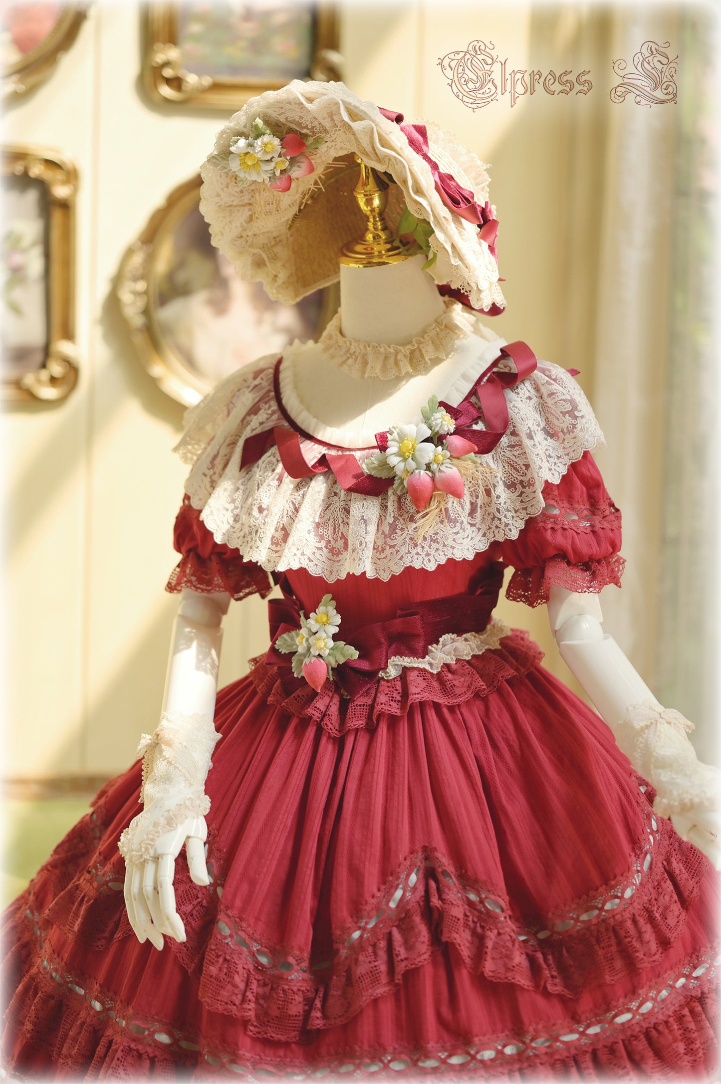 OP Dress Full Set♥Pre-order 3 months♥ Xingxiang Red Color ♥Sweet Lolita Dress