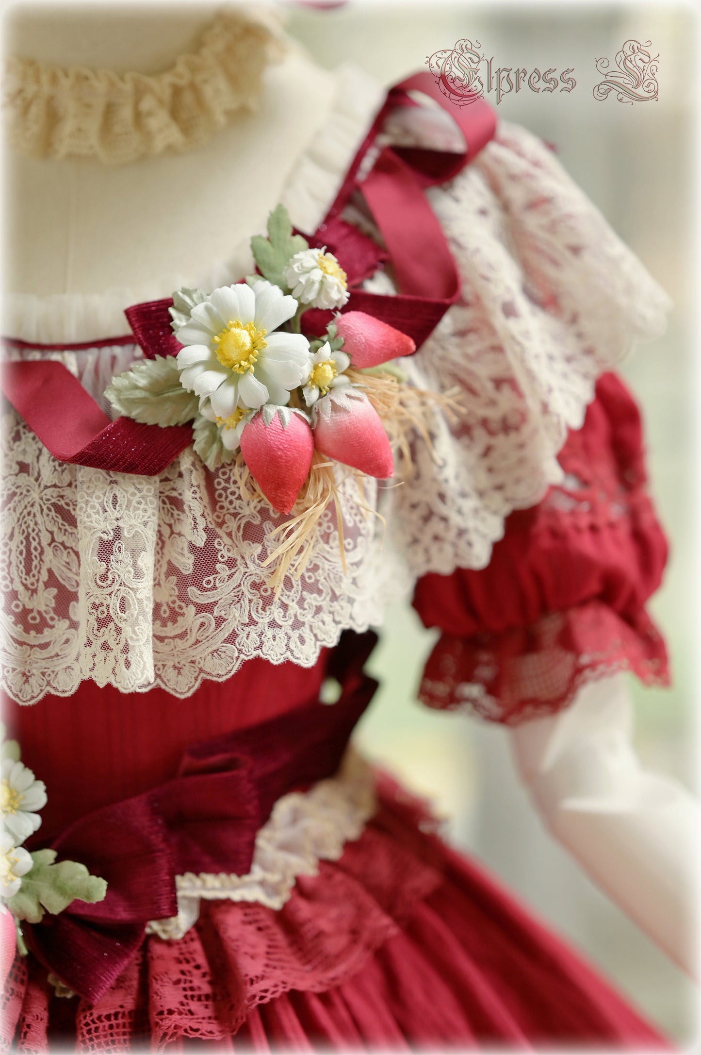 OP Dress Full Set♥Pre-order 3 months♥ Xingxiang Red Color ♥Sweet Lolita Dress