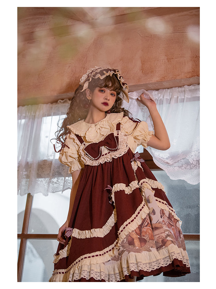 JSK & Blouse ♥Ready to Ship♥Little Acorn♥Sweet Lolita JSK Dress