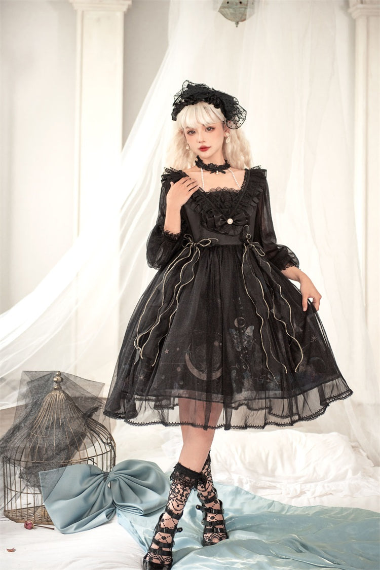 OP♥Ready to Ship♥Planet Butterfly♥Sweet Lolita Dress