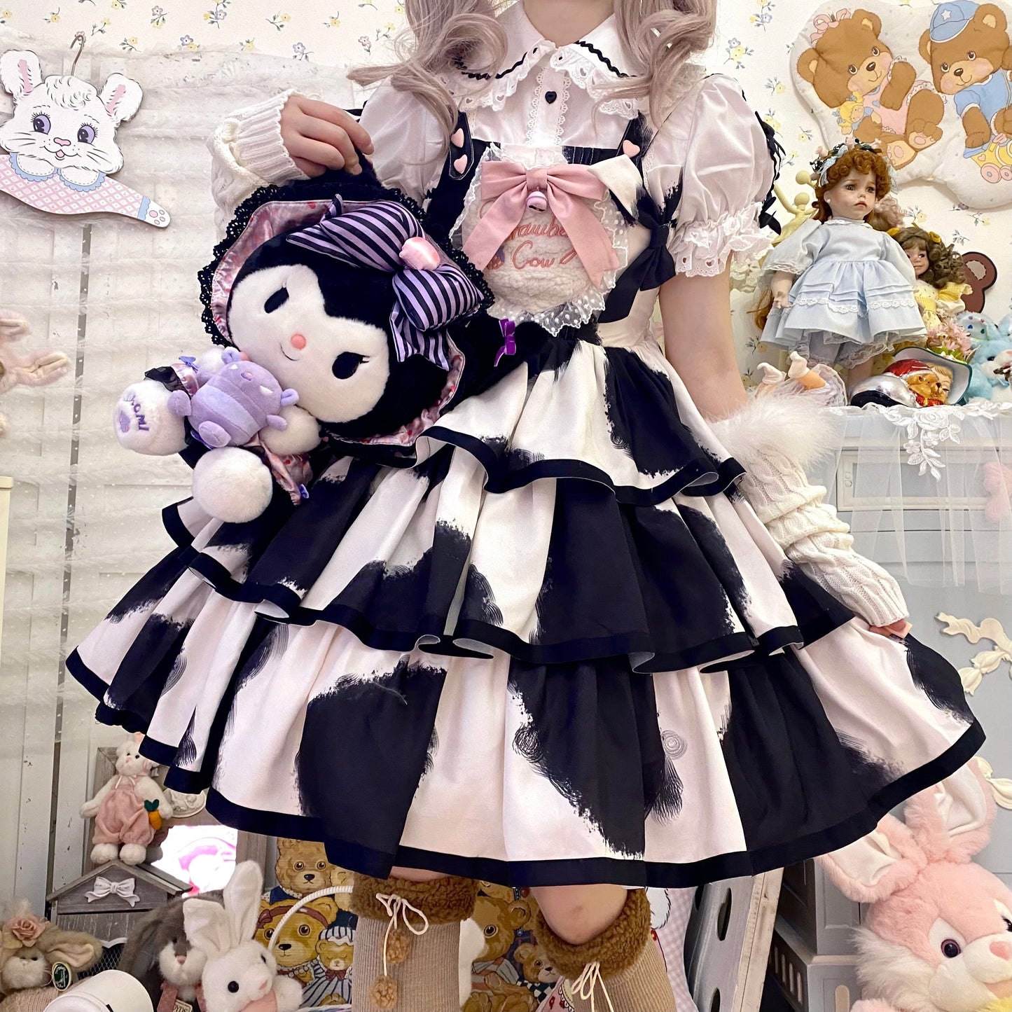 JSK Dress♥Pre-order 3 weeks♥ Strawberry Cow♥Sweet Lolita Dress