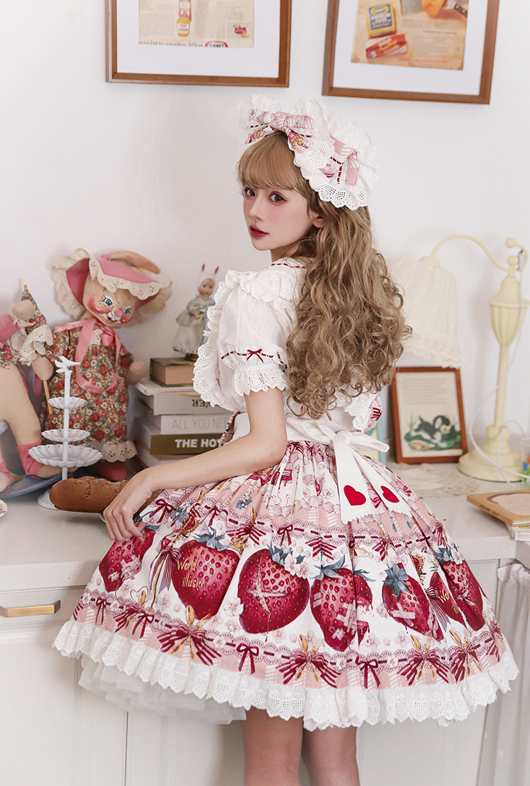 JSK & OP Dress♥Ready to Ship♥ Strawberry Revolution ♥Sweet Lolita Dress