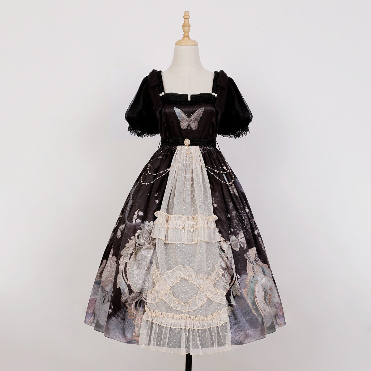 OP ♥Ready to Ship♥The Clock and Butterfly♥Lolita Dress