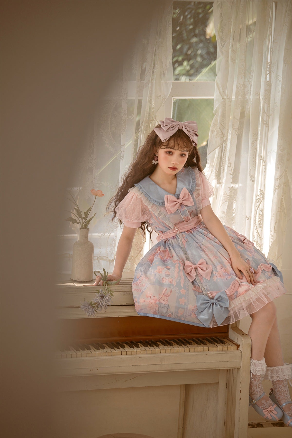 OP♥ Ready to Ship♥Rabbit Candy Wrapper ♥Sweet Lolita Dress