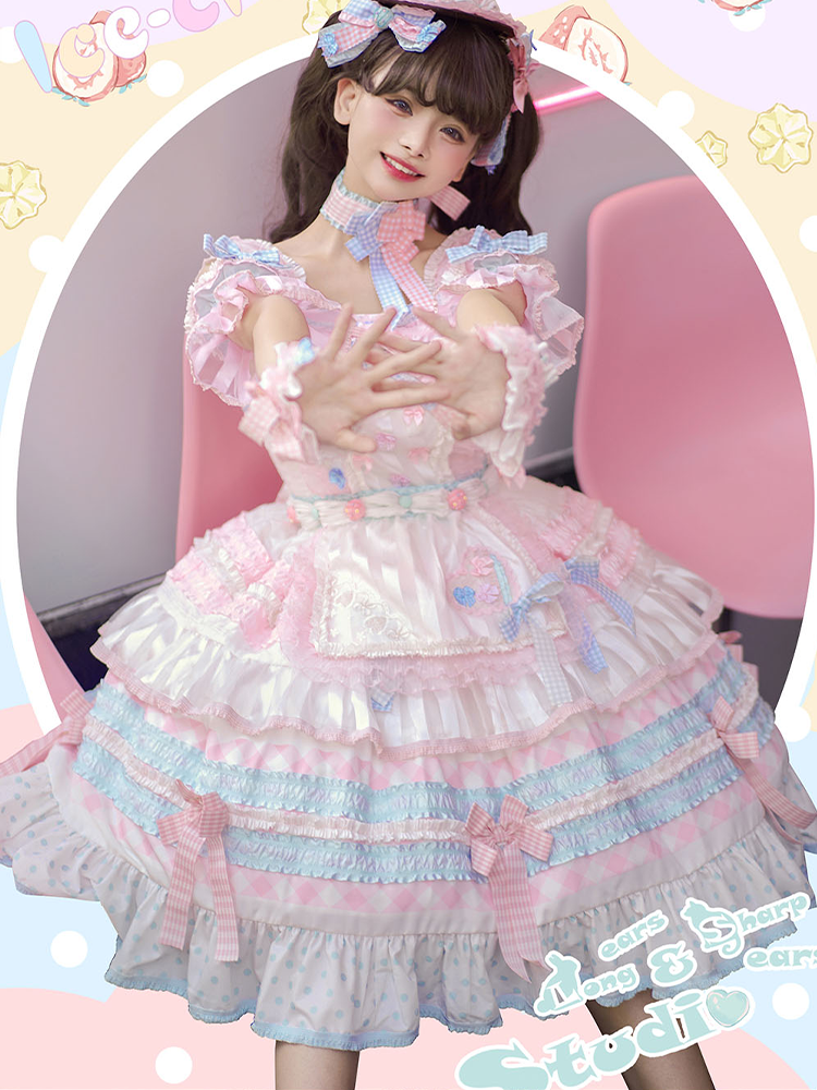 JSK Full Set ♥Pre-order♥Ice Cream Cake ♥Sweet Lolita Dress