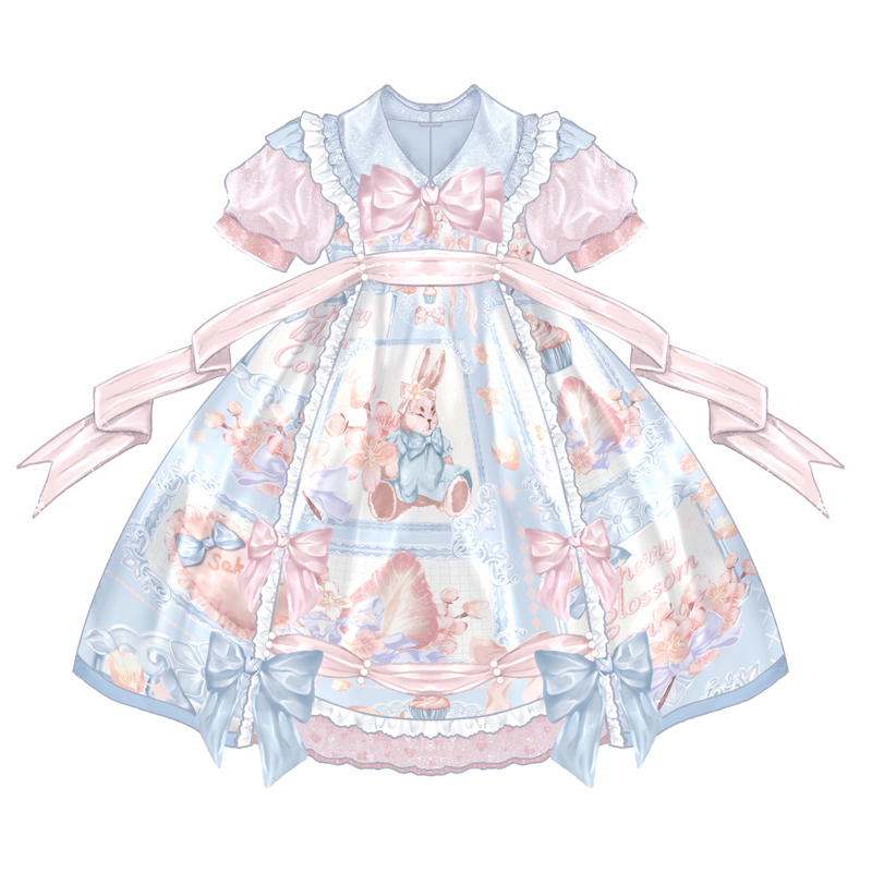 OP♥ Ready to Ship♥Rabbit Candy Wrapper ♥Sweet Lolita Dress