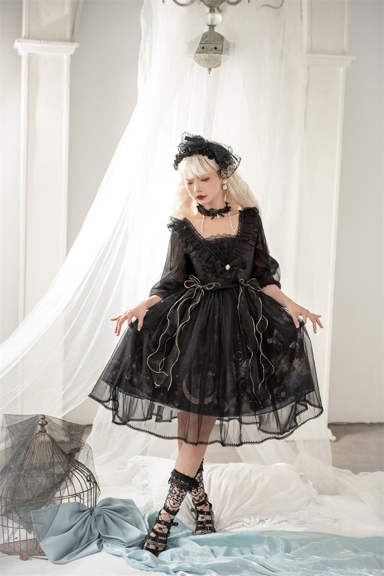 OP♥Ready to Ship♥Planet Butterfly♥Sweet Lolita Dress