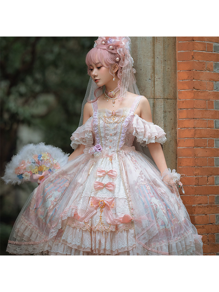 JSK Set ♥Ready to Ship♥Song in the moonlight ♥Hime Lolita Dress