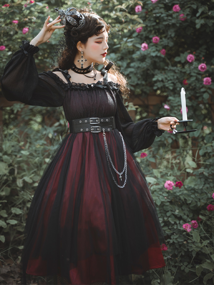 OP ♥Ready to Ship♥Shadow Maiden Killer♥Gothic Lolita Dress