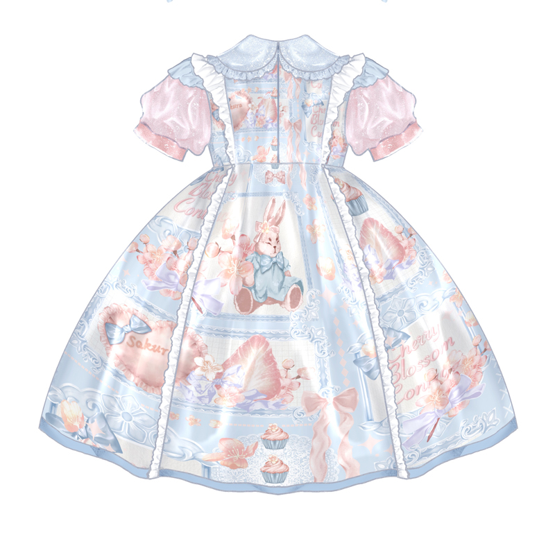 OP♥ Ready to Ship♥Rabbit Candy Wrapper ♥Sweet Lolita Dress