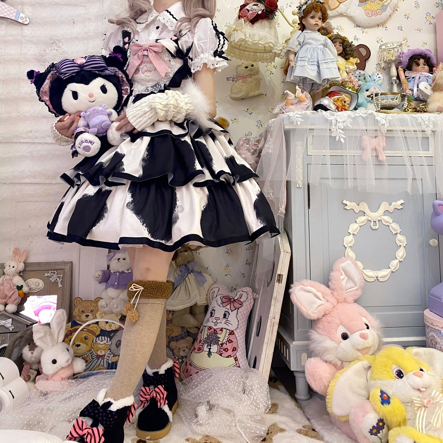 JSK Dress♥Pre-order 3 weeks♥ Strawberry Cow♥Sweet Lolita Dress