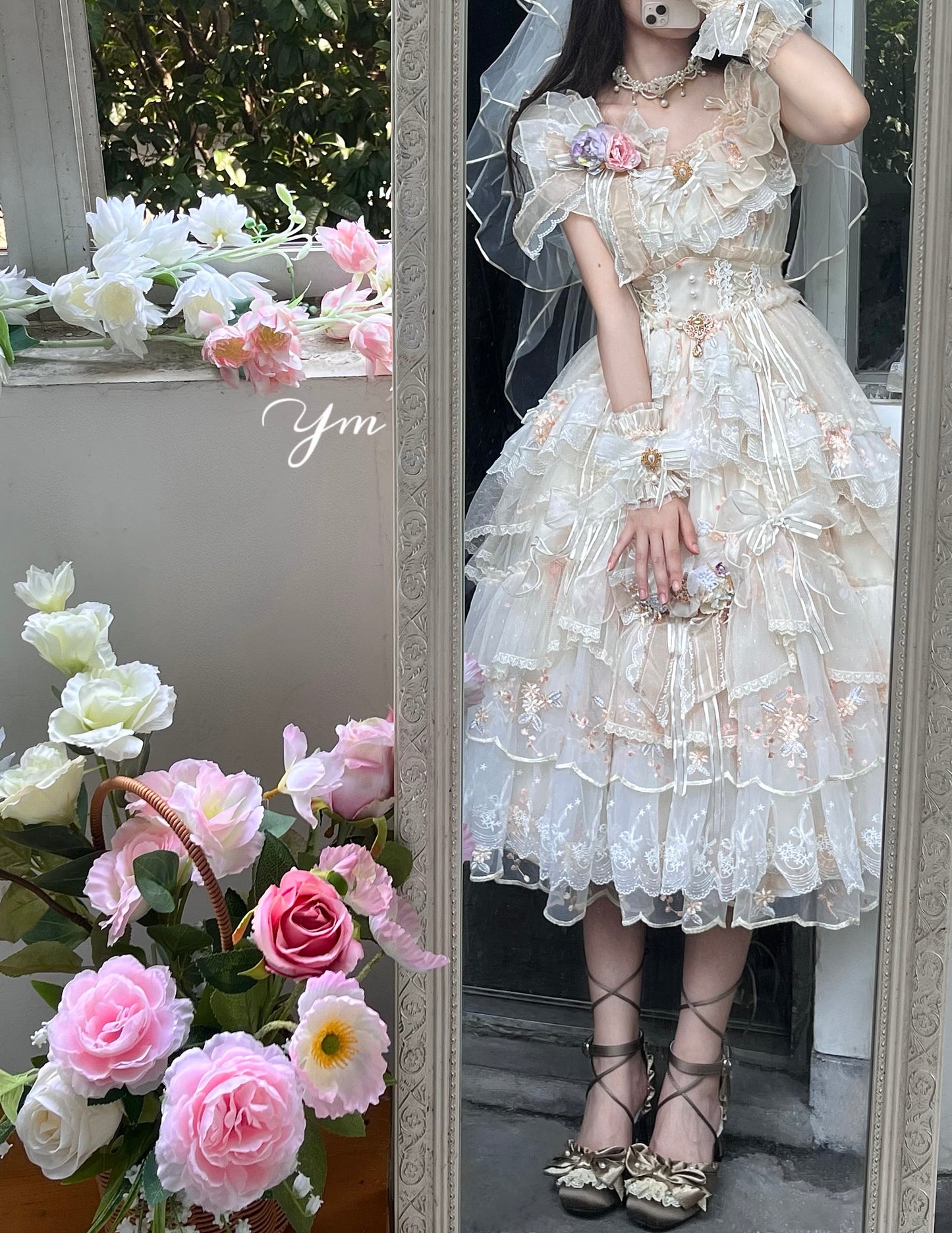JSK Dress♥Pre-order-2 Months♥ Flower God Flora ♥Hime Lolita Dress