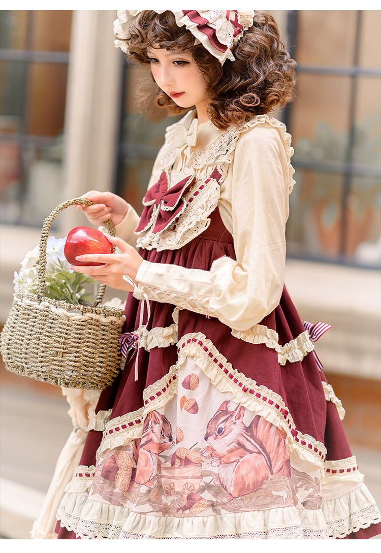 JSK & Blouse ♥Ready to Ship♥Little Acorn♥Sweet Lolita JSK Dress