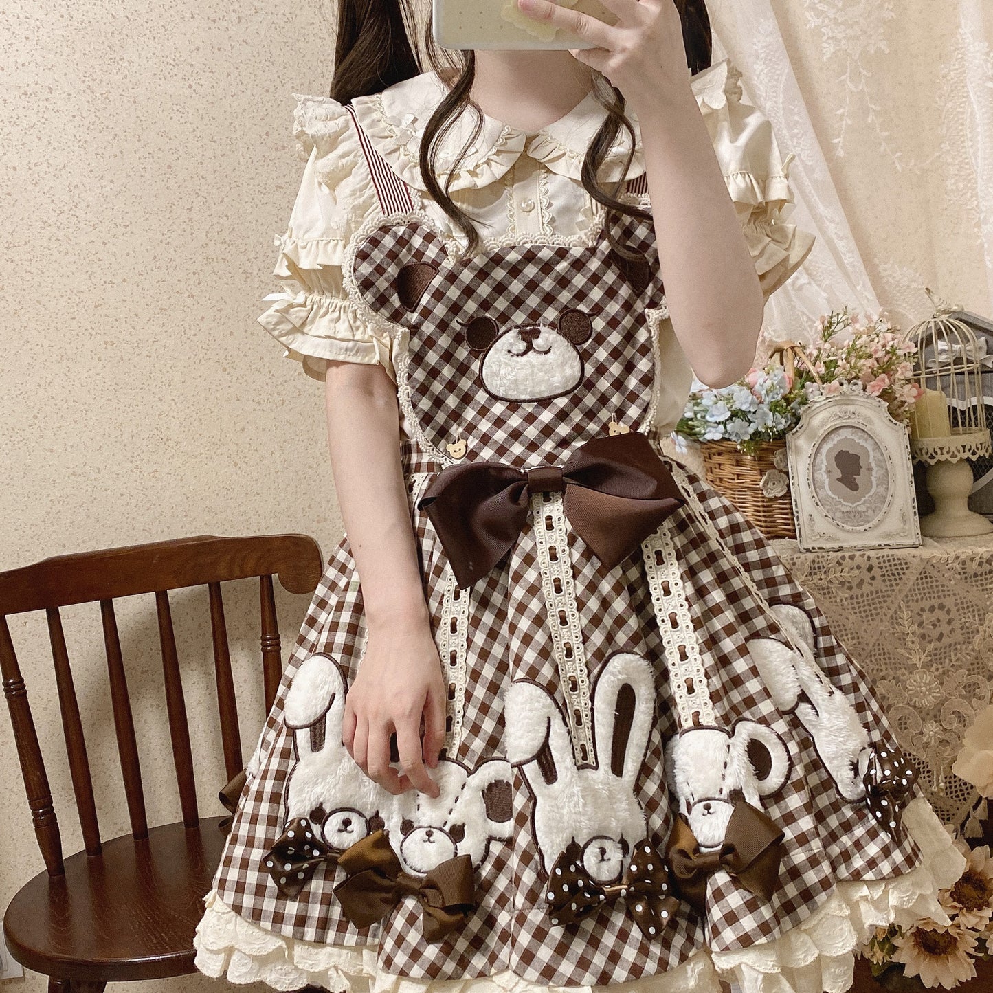 8 Clours Sweet Bubble Sleeve Blouse By Mist Studio