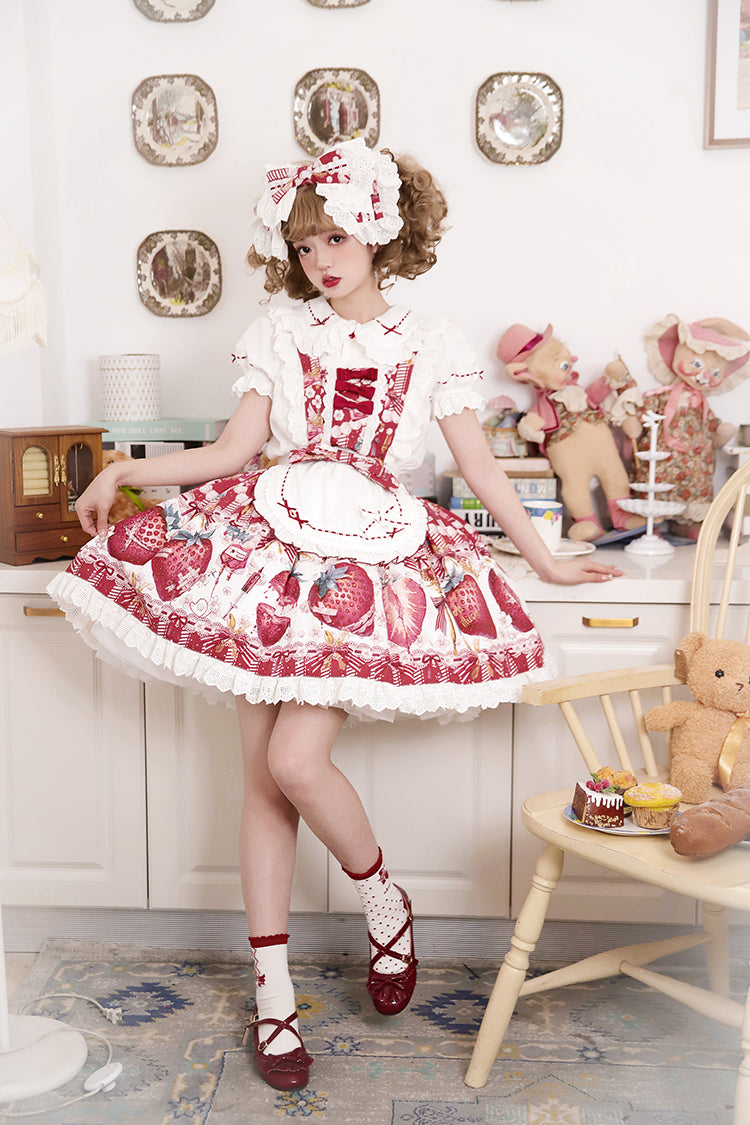 JSK & OP Dress♥Ready to Ship♥ Strawberry Revolution ♥Sweet Lolita Dress