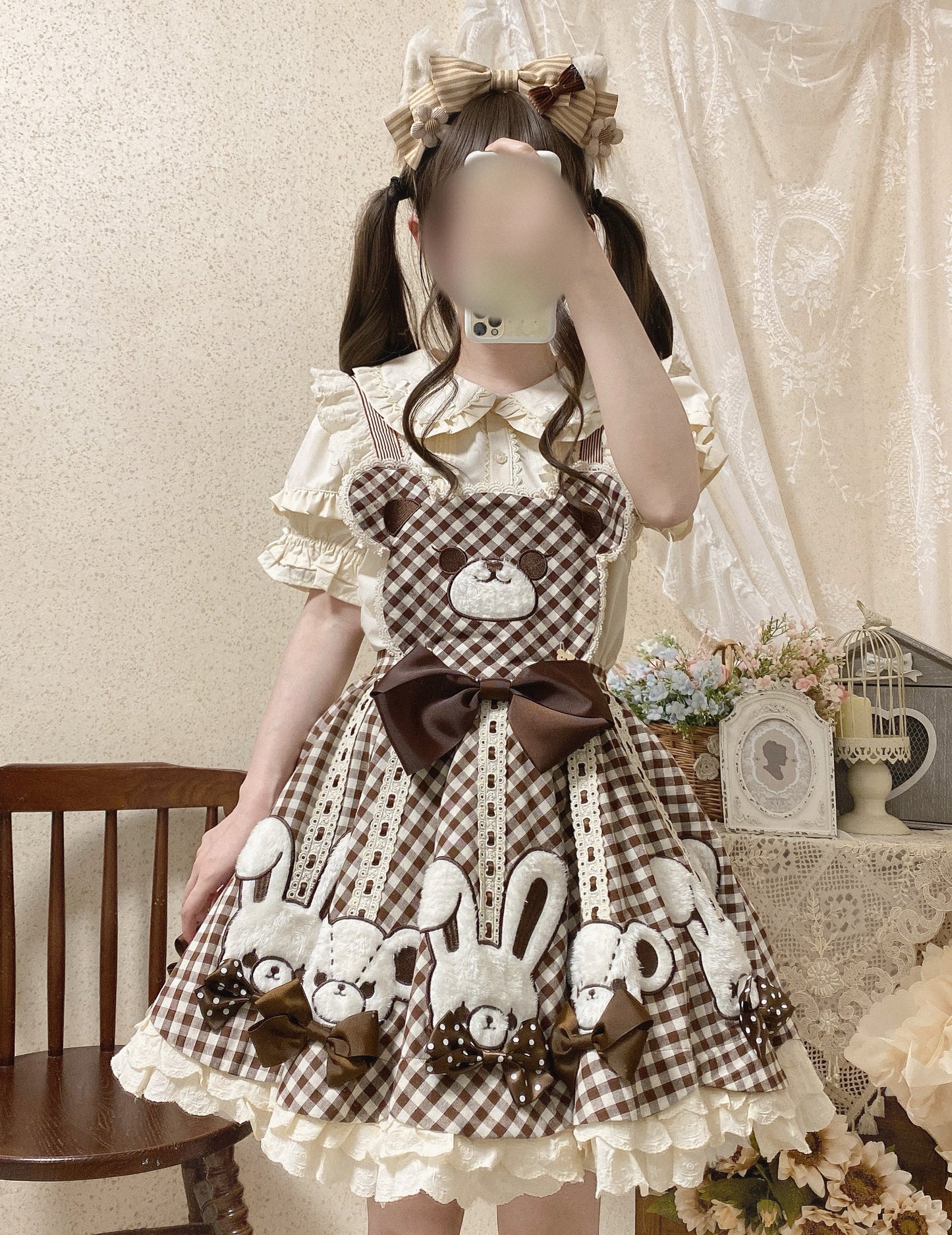 8 Clours Sweet Bubble Sleeve Blouse By Mist Studio