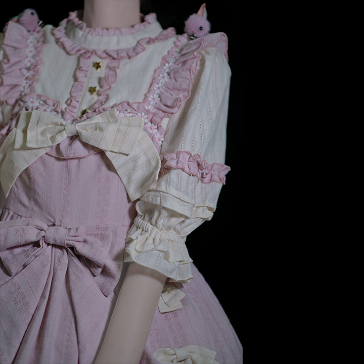 OP Dress♥Ready to Ship♥Rabbits Plant Flowers♥ Cotton Lolita Dress
