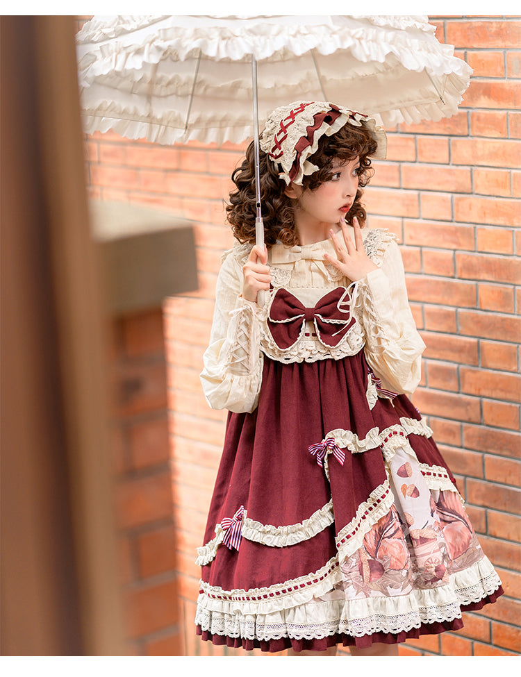 JSK & Blouse ♥Ready to Ship♥Little Acorn♥Sweet Lolita JSK Dress