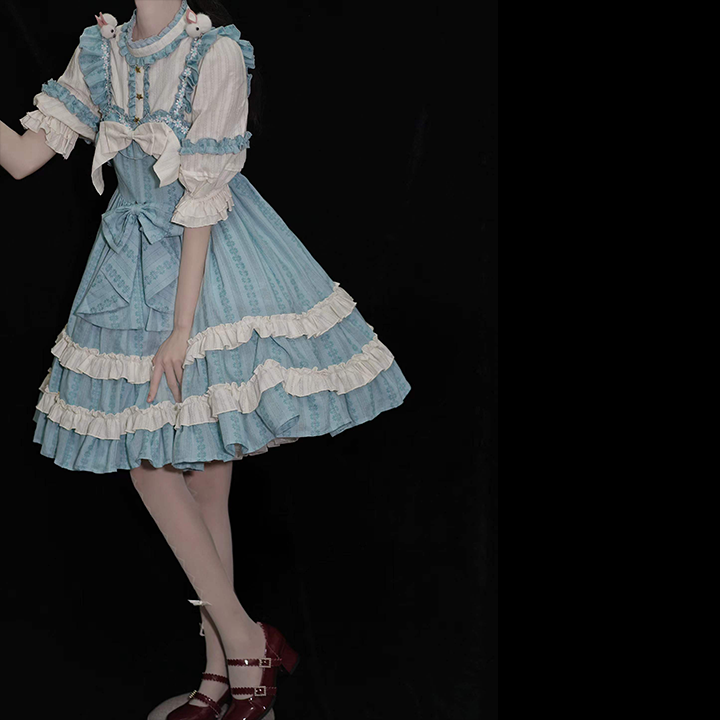 OP Dress♥Ready to Ship♥Rabbits Plant Flowers♥ Cotton Lolita Dress