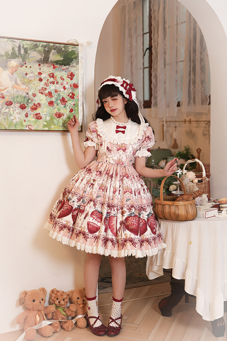 JSK & OP Dress♥Ready to Ship♥ Strawberry Revolution ♥Sweet Lolita Dress