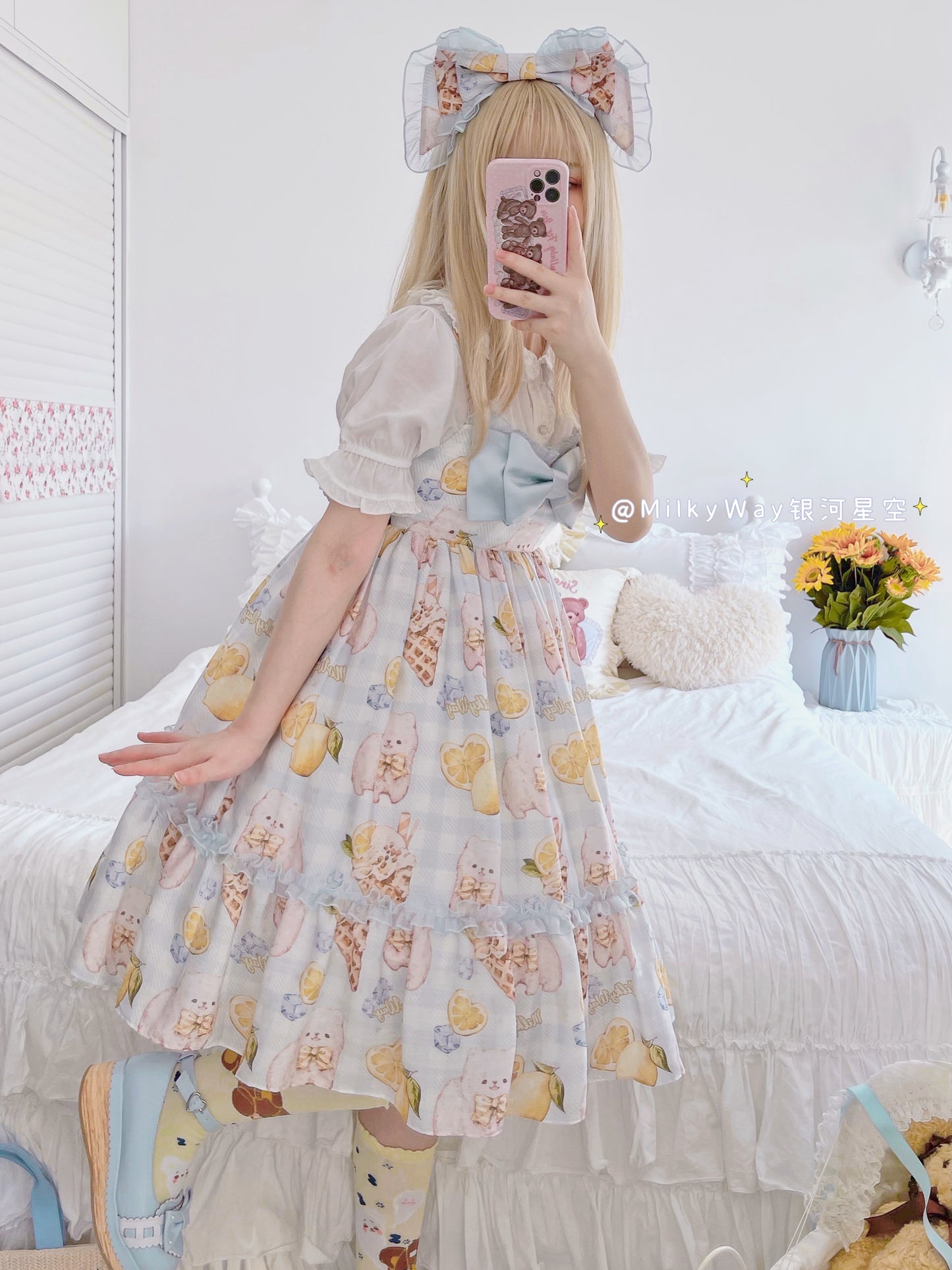 JSK Dress♥Ready to Ship♥ Lemon Doggy ♥Sweet Lolita Dress