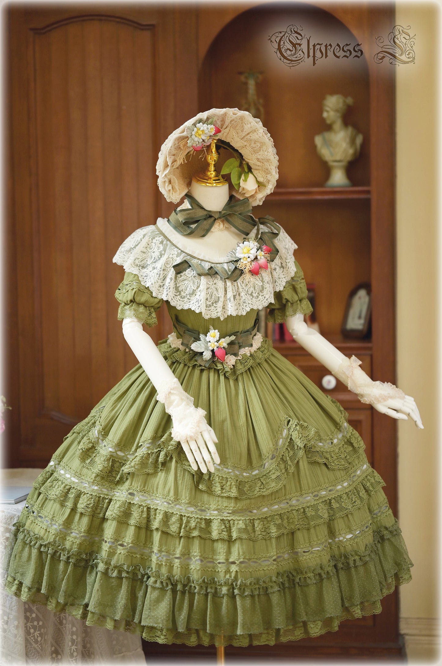 OP Dress Full Set♥Pre-order 3 months♥ Xingxiang Green Color ♥Sweet Lolita Dress
