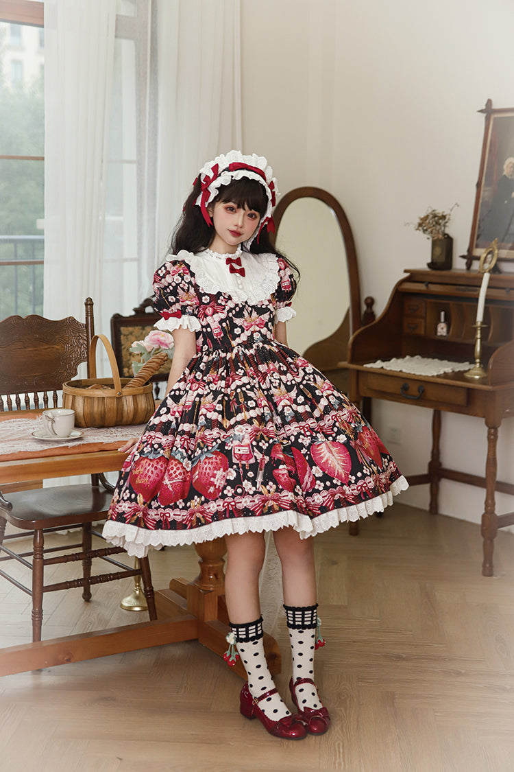 JSK & OP Dress♥Ready to Ship♥ Strawberry Revolution ♥Sweet Lolita Dress