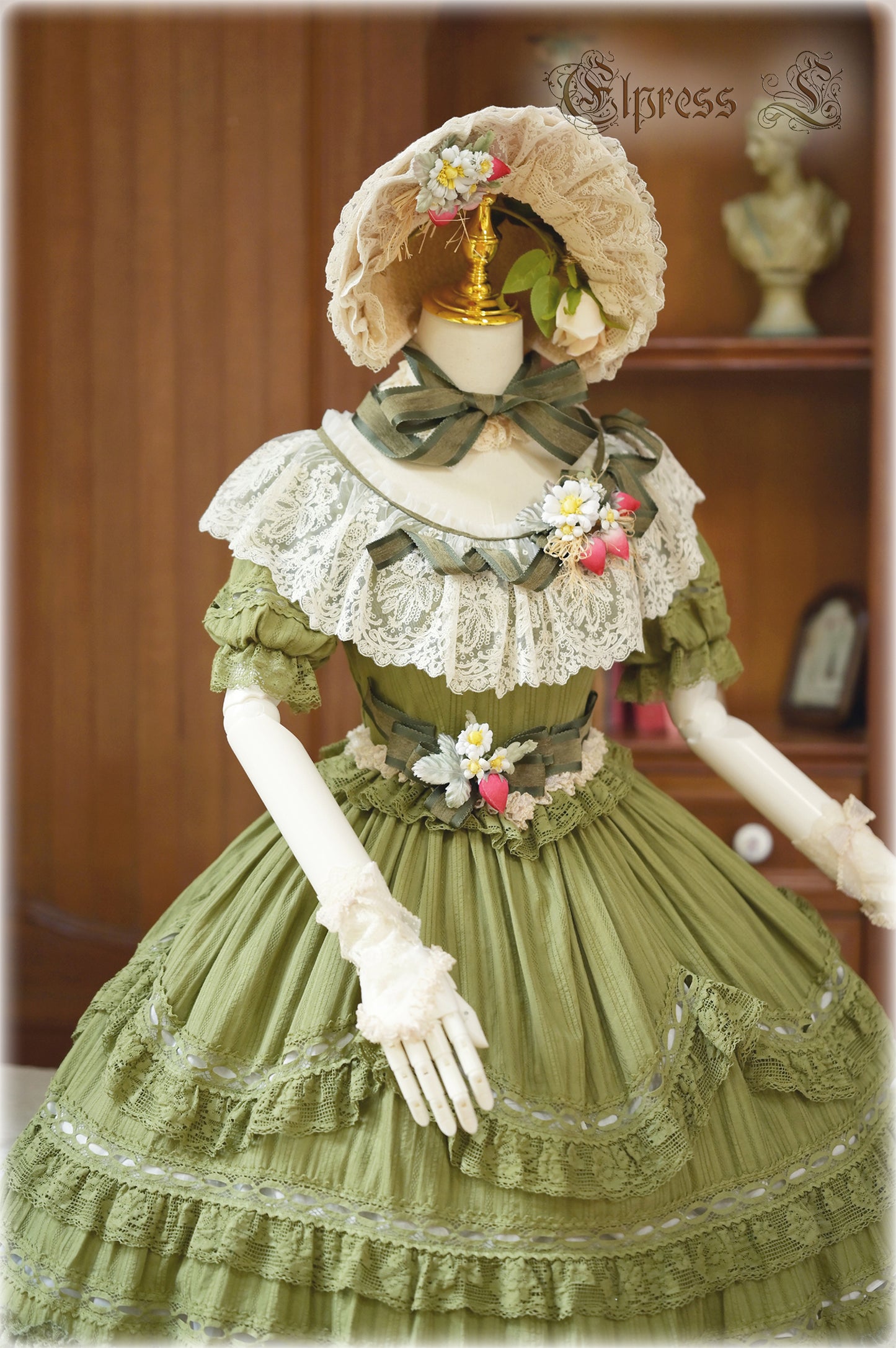 OP Dress Full Set♥Pre-order 3 months♥ Xingxiang Green Color ♥Sweet Lolita Dress