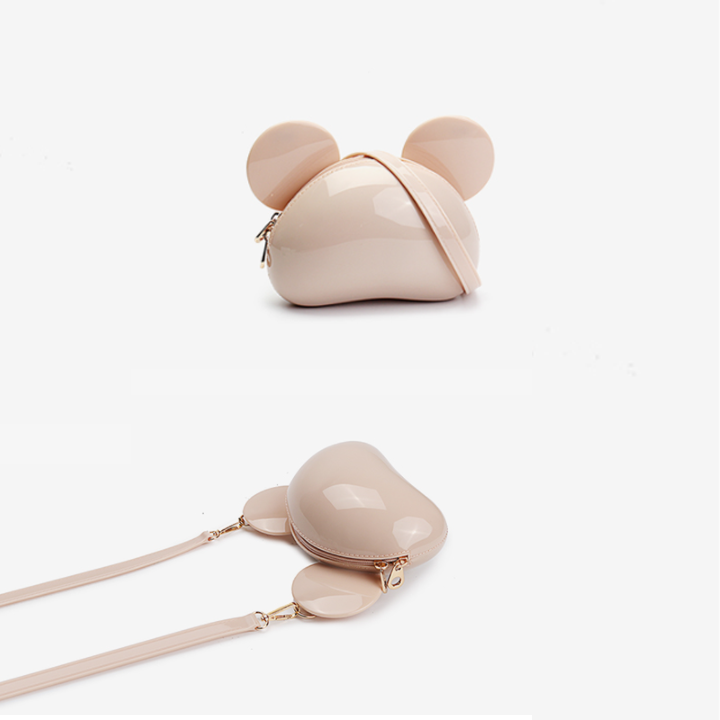 Cute Lolita Micky Mouse Zipper Shoulder Bag