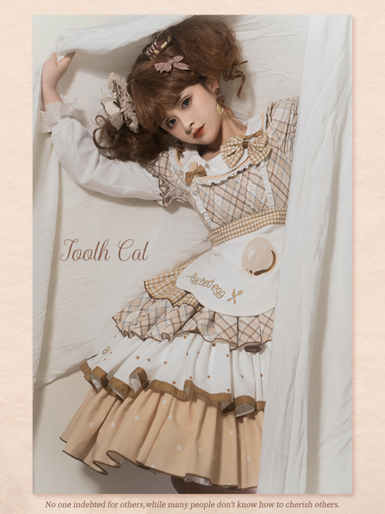 OP♥Ready to Ship♥Poached Egg♥Sweet Lolita Dress