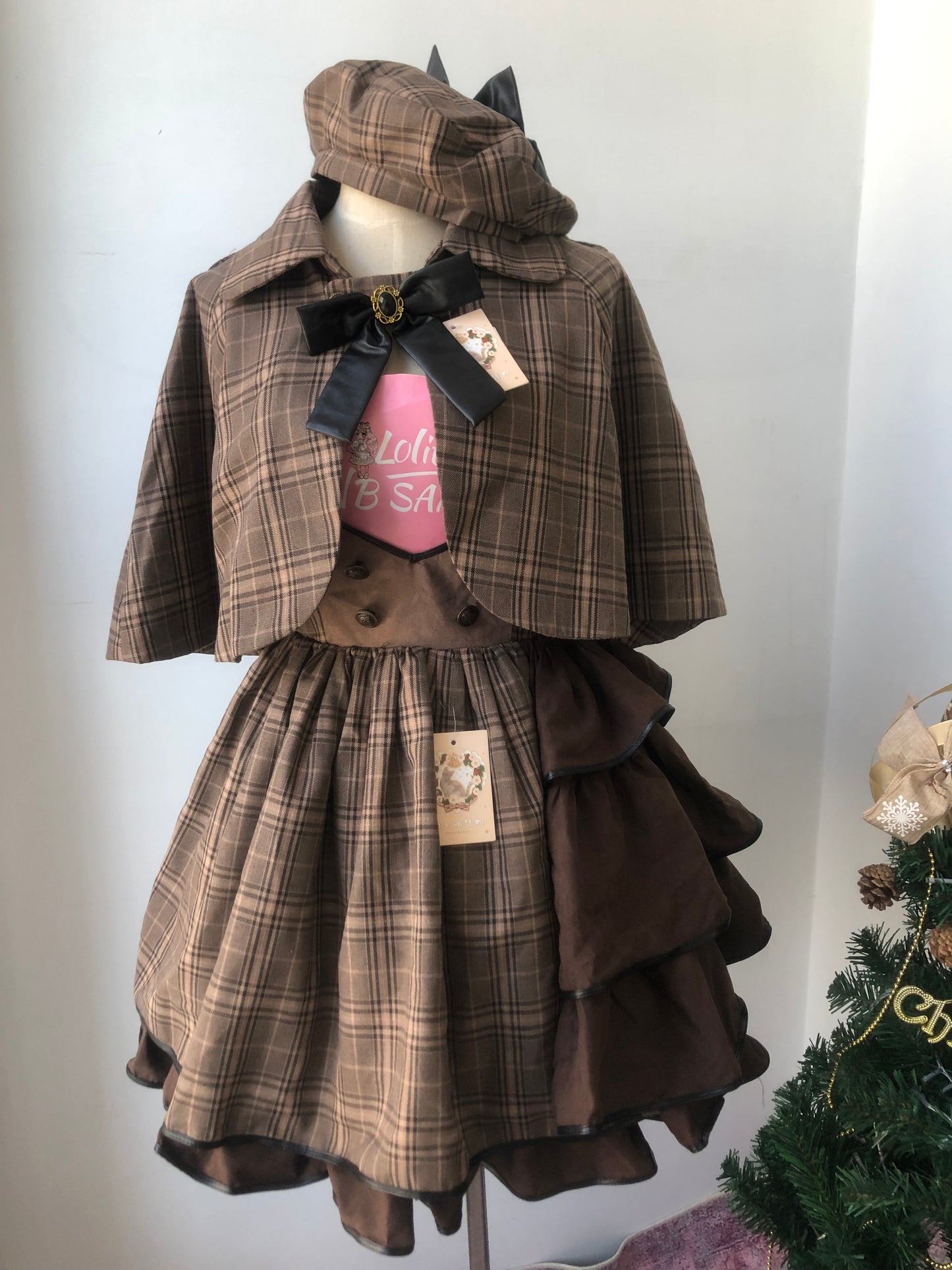 SK♥ Ready to Ship♥Vanilla Latte Little Detective♥ Classic Lolita Dress