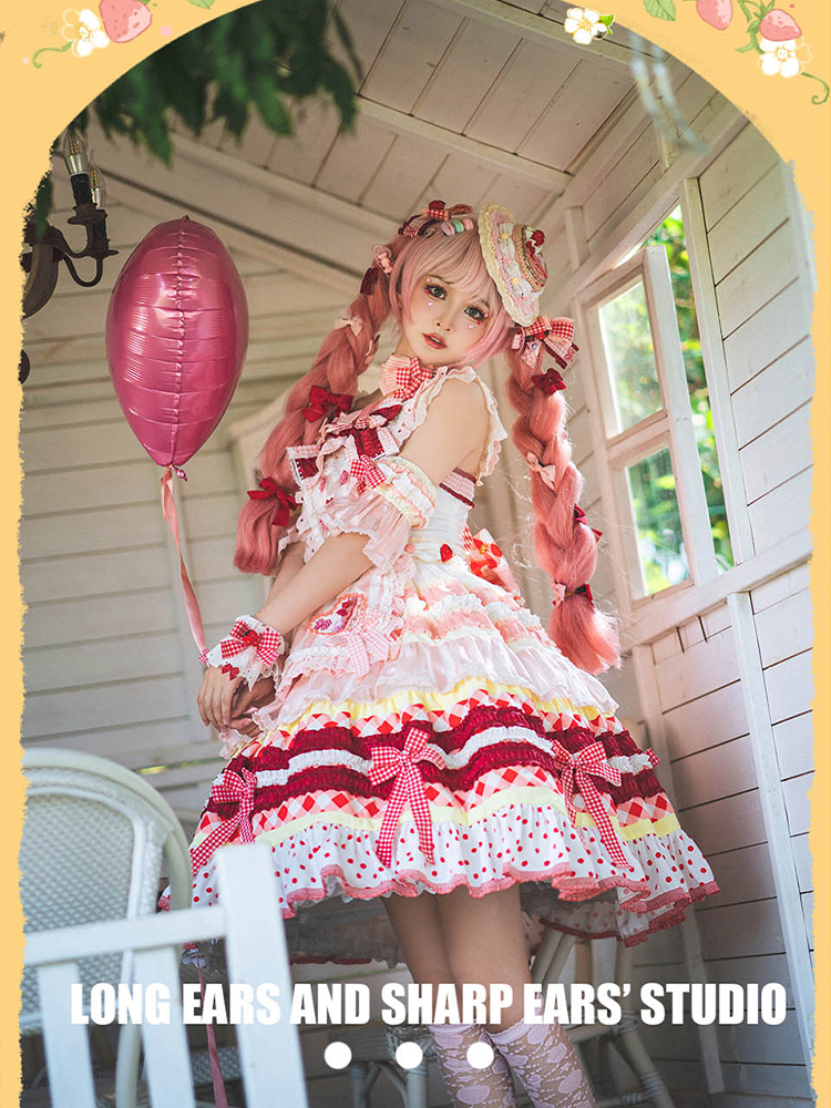 JSK Full Set ♥Pre-order♥Strawberry Cake ♥Sweet Lolita Dress