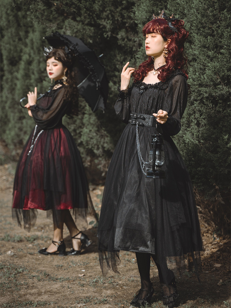 OP ♥Ready to Ship♥Shadow Maiden Killer♥Gothic Lolita Dress