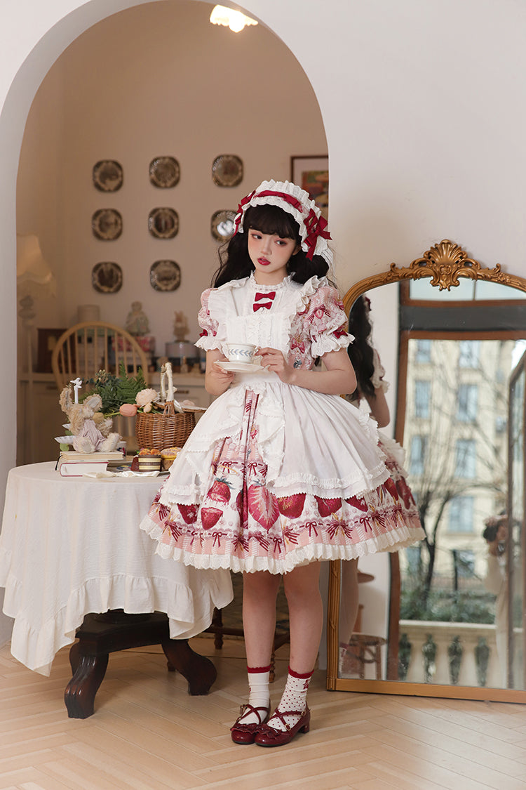 JSK & OP Dress♥Ready to Ship♥ Strawberry Revolution ♥Sweet Lolita Dress