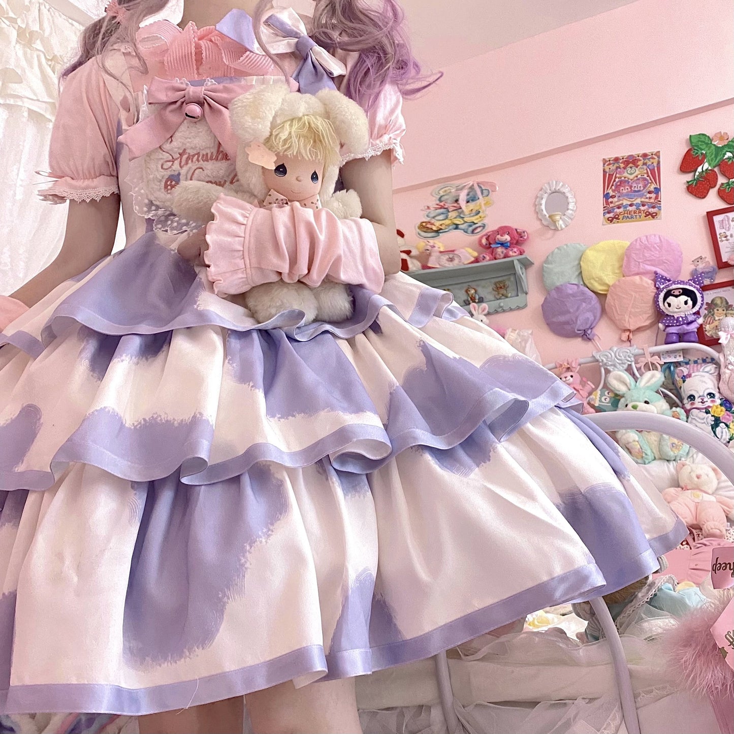 JSK Dress♥Pre-order 3 weeks♥ Strawberry Cow♥Sweet Lolita Dress