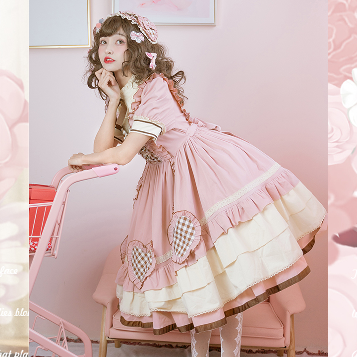 OP ♥Ready to Ship♥ To My Little Cherry ♥ Sweet Lolita Long Sleeve Dress